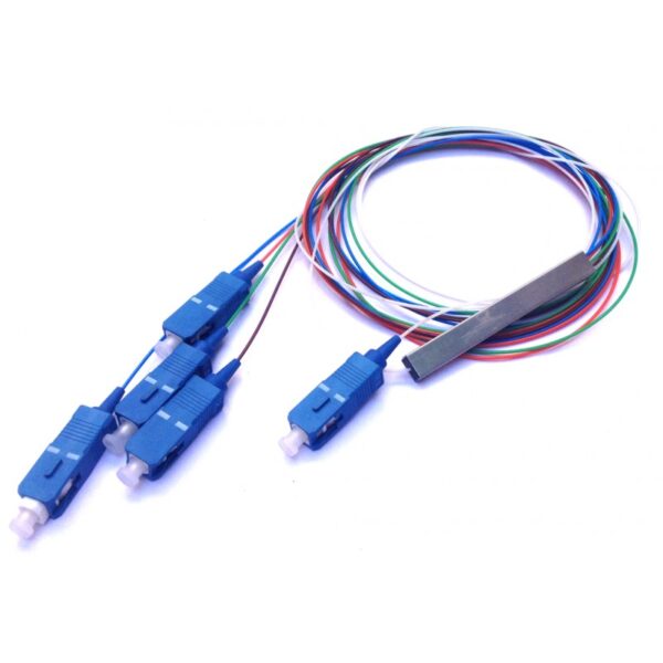 PLC splitter SC-UPC 9mm divisor de acero 1 m 1x2 Color