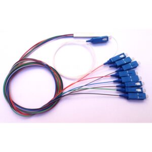 PLC splitter SC-UPC 9mm divisor de acero 1 m 1x2 Color