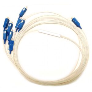 PLC splitter SC-UPC 9mm divisor de acero 1.5 m 1x16 Blanco