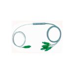 PLC splitter SC-APC 9mm divisor de acero 1.5 m 1x4 Blanco